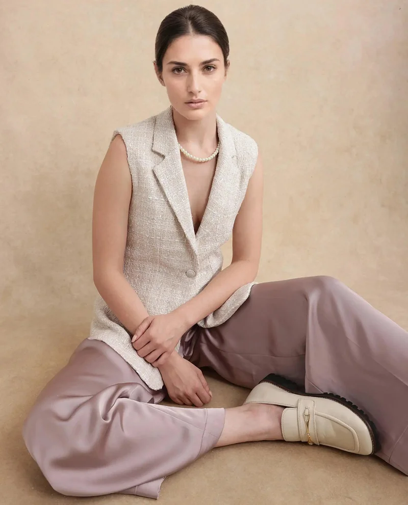 ريريزم Women's Lapel Neck Waist Coat