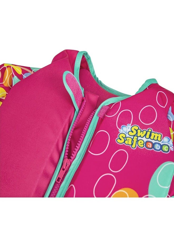 Bestway - Swim Safe ABC Life Jacket With Textile Cover And Sleeves Pink - 32147 - Image 5
