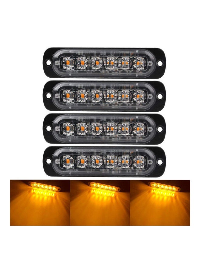 NIBEMINENT 4-Piece Emergency Warning Lights For Vehicles Trucks 
