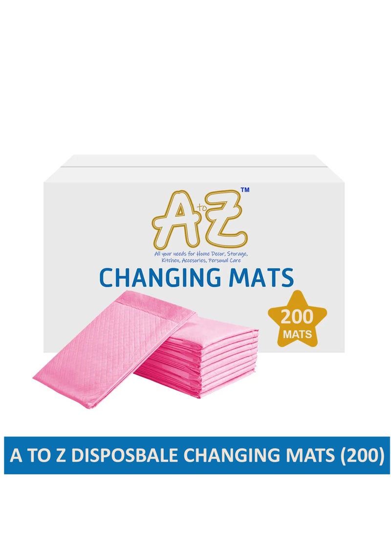 A TO Z A To Z - Disposable Changing mats (45x60cm) Large, Pack of 200 - Pink  - Image 2