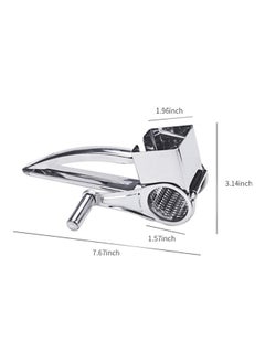 NIBEMINENT Manual Rotary Cheese Grater Silver 20*5*8cm  - Image 2