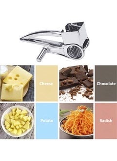 NIBEMINENT Manual Rotary Cheese Grater Silver 20*5*8cm  - Image 5