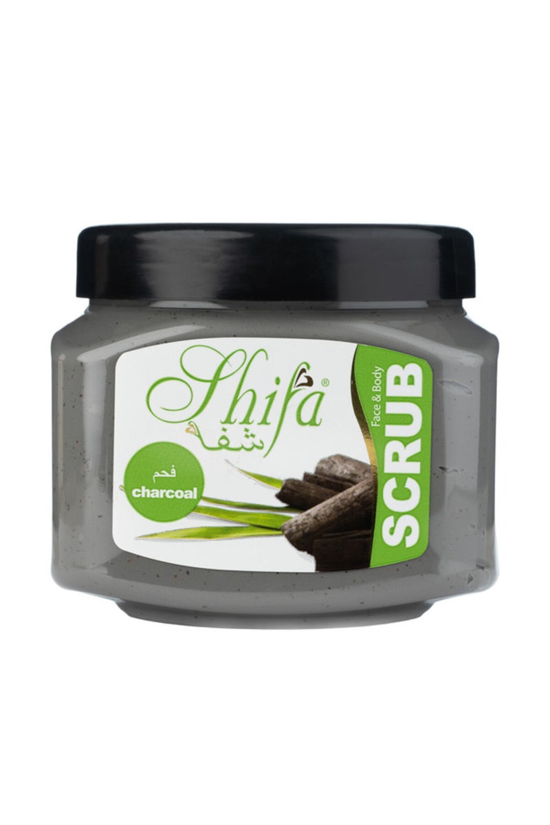 Shifa Charcoal Face and Body Scrub - 500ml