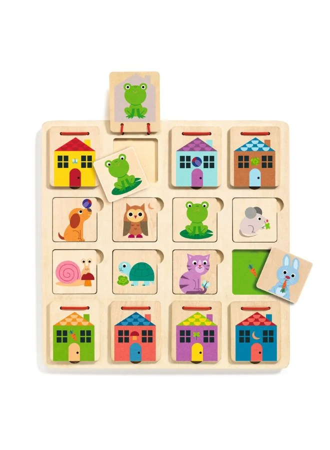 DJECO Wooden Puzzles Cabanimo