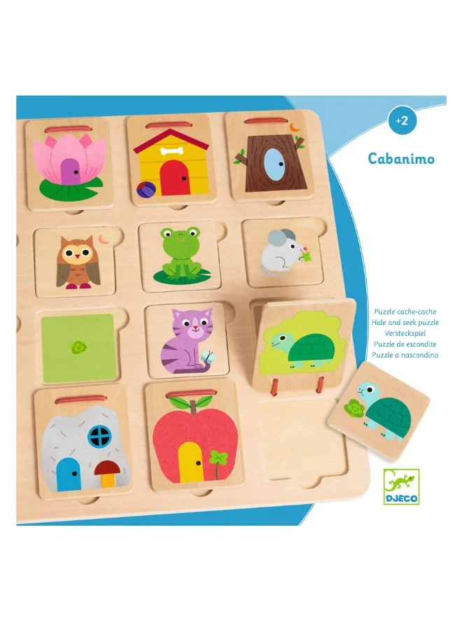 DJECO Wooden Puzzles Cabanimo