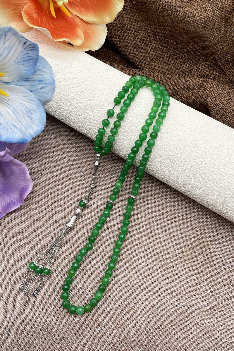 Islamic agate prayer beads 6mm 99 pieces handcrafted by Muslims - Image 1