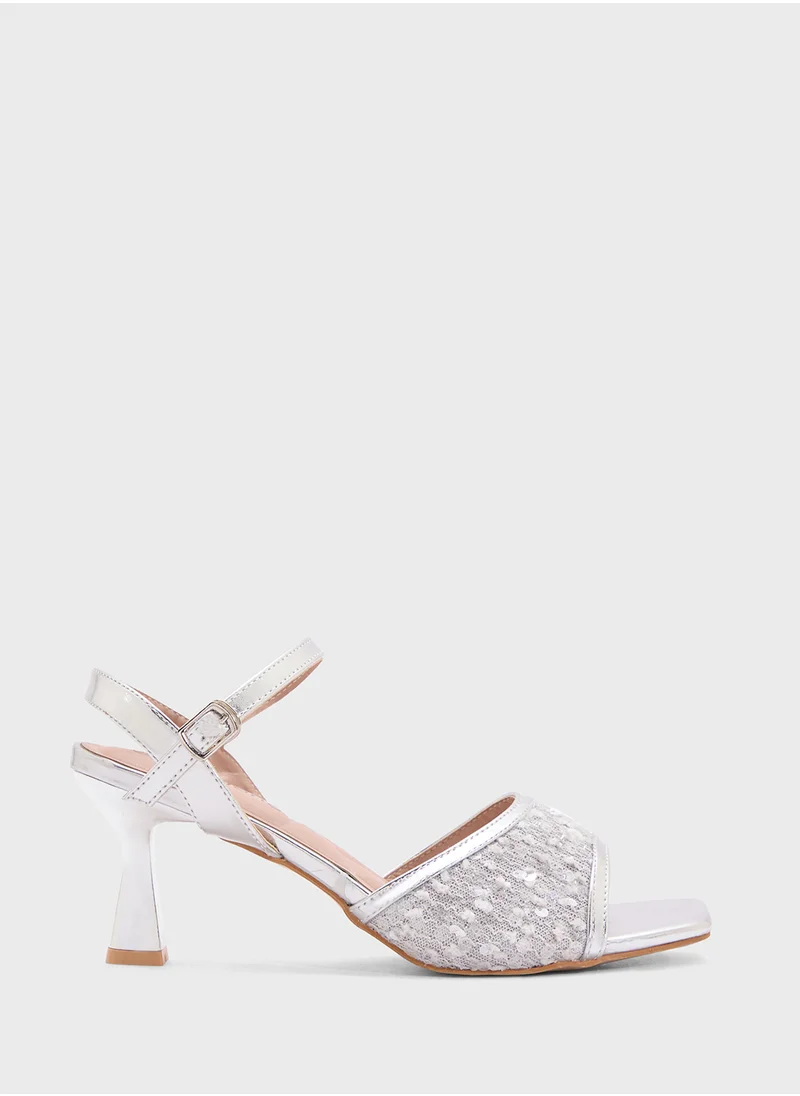 SD.Felano Sequin Heeled Sandal