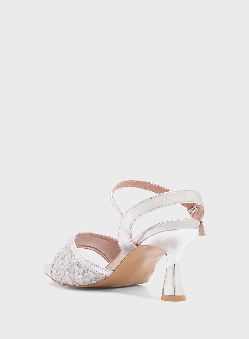 SD.Felano Sequin Heeled Sandal