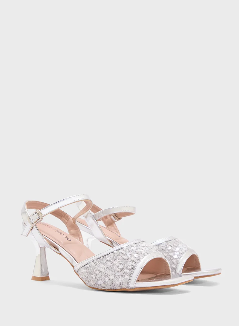 SD.Felano Sequin Heeled Sandal