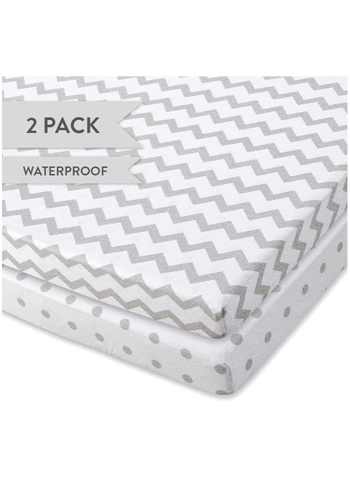 Moro Moro Waterproof Fitted Crib Sheets – Pack of 2  - Image 2