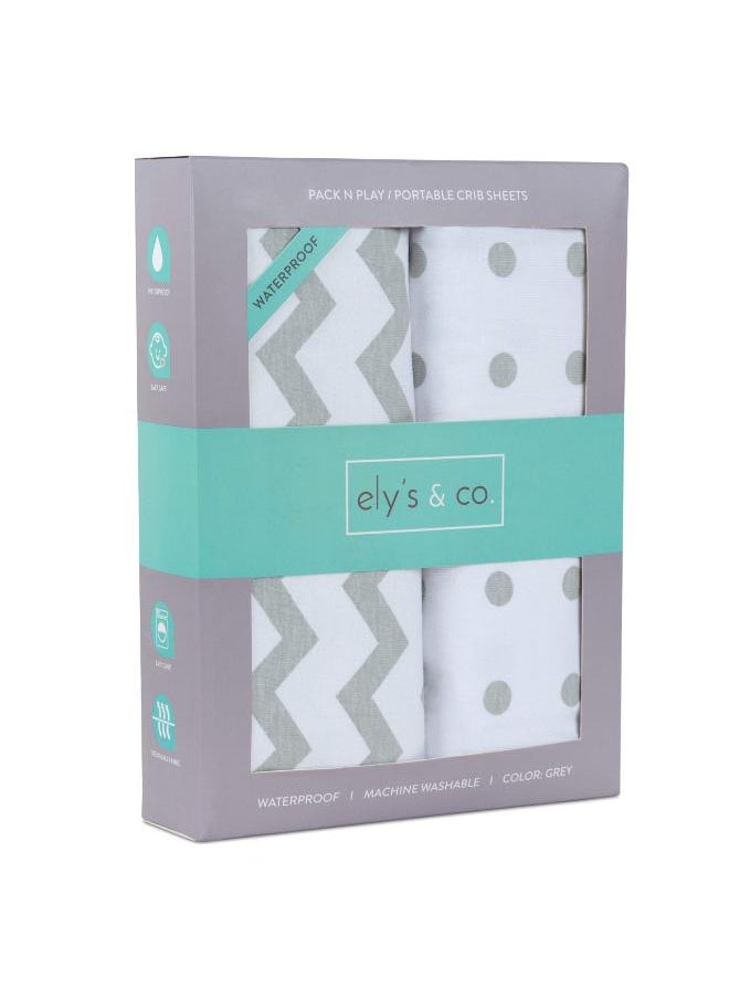 Moro Moro Waterproof Fitted Crib Sheets – Pack of 2  - Image 1