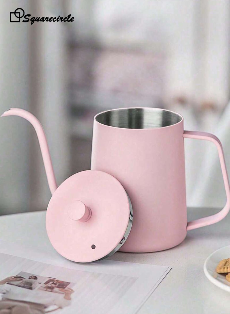 دائرة مربعة طقم تحضير القهوة V60 باللون الوردي – مجموعة تحضير قهوة يدوية 11 قطعة مع إبريق، مطحنة، ميزان وحقيبة هدايا – مثالي للمنزل وللهدايا - Image 4