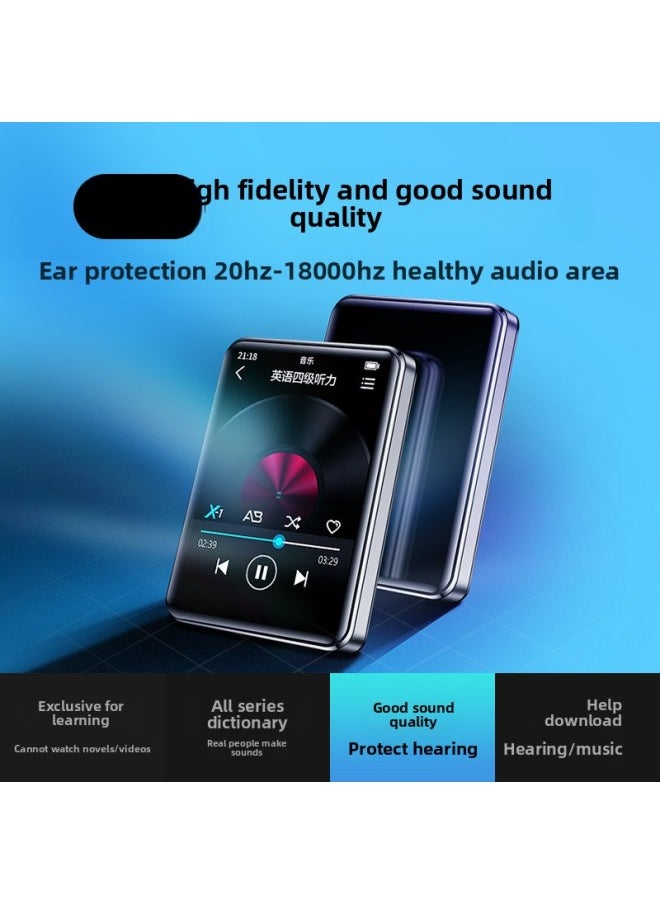 Bingjie Walkman Student Edition High-use Bluetooth English Listening Player Learning Artifact-Body Color:5.4 Touch Screen Long Battery Life Version/bluetooth 6.0 [free Bluetooth Wireless Headset/luxury Gift Bag-Memory Capacity:8gb [already Downloaded (primary, Middle And High School) Single Textbook Synchronization + Vocabulary + Music] - Official