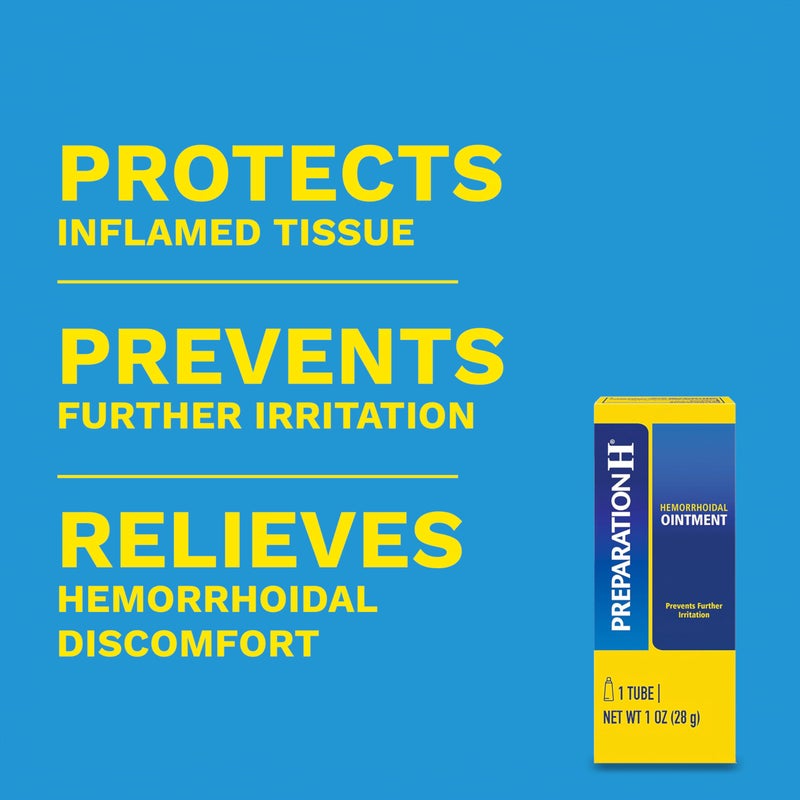 Preparation H مرهم تحضير H للبواسير، تخفيف الحكة، الحرقان والانزعاج - أنبوب 1 أونصة - Image 2