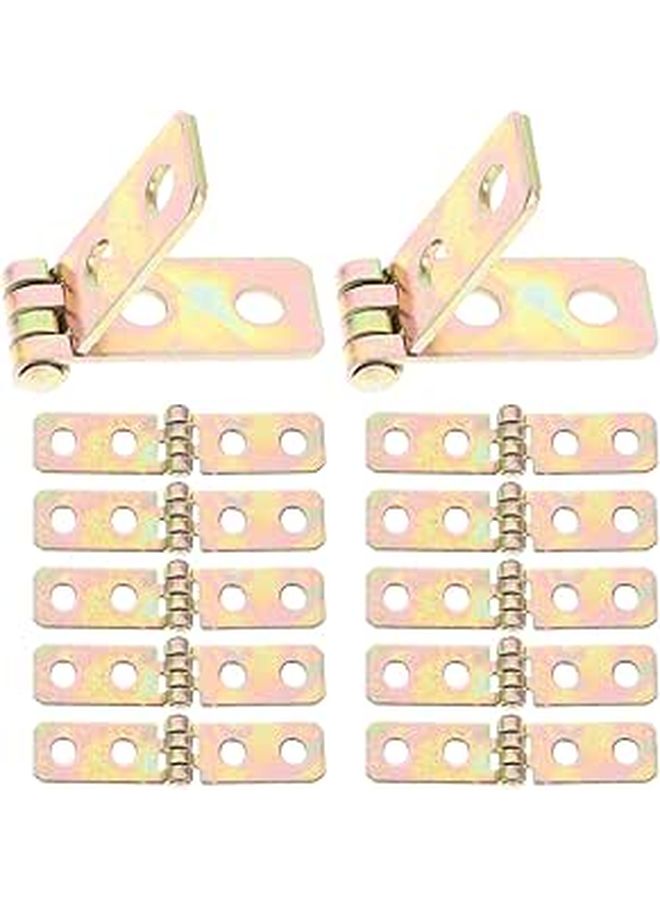 60x13mm Folding Cabinet Hinges Decorative Miniature Hardware for Wooden Doors Boxes 12pcs - Image 1
