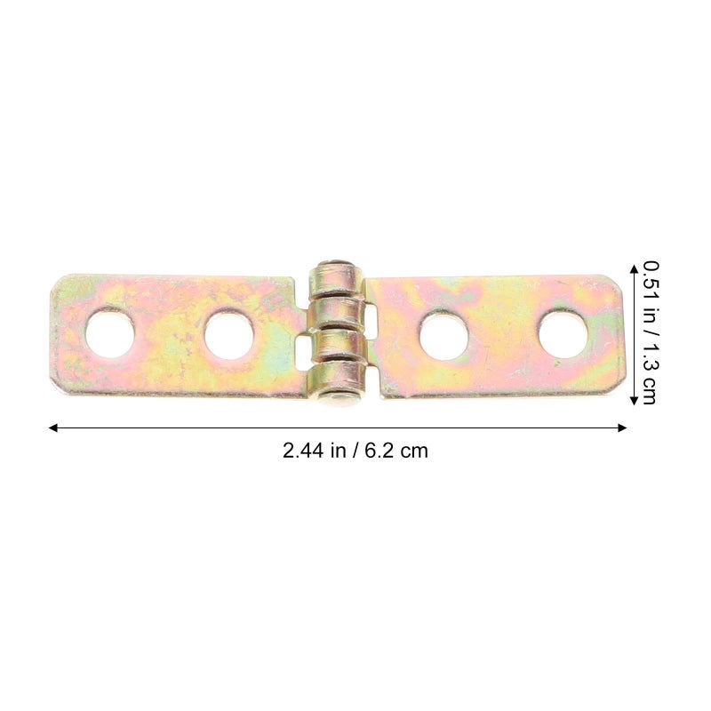 60x13mm Folding Cabinet Hinges Decorative Miniature Hardware for Wooden Doors Boxes 12pcs - Image 3