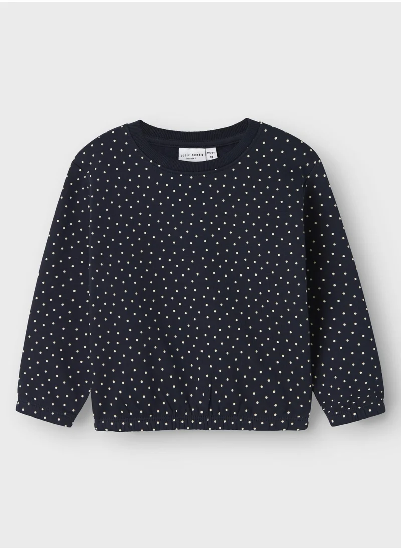 NAME IT Kids Polka Dot Relaxed Sweatshirt