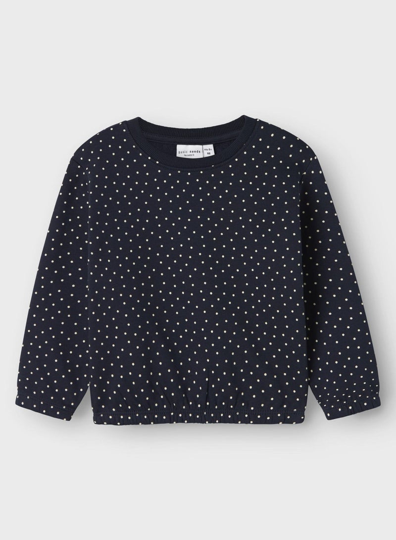 NAME IT Kids Polka Dot Relaxed Sweatshirt  - Image 1