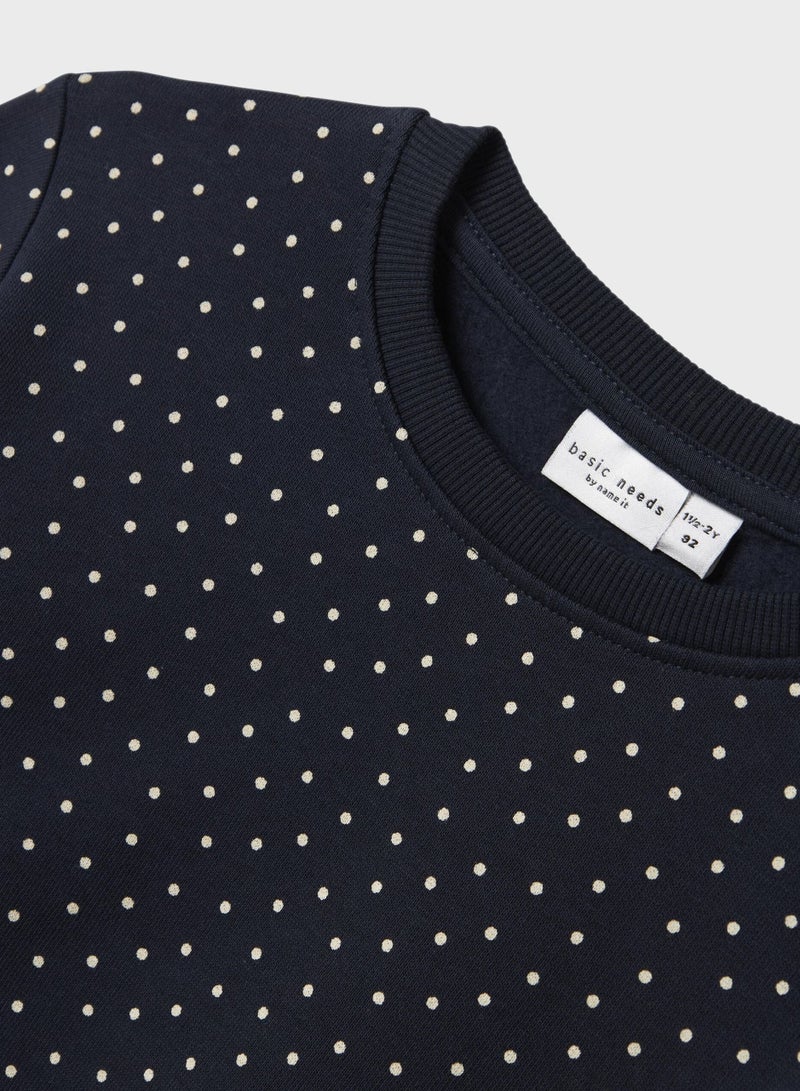 NAME IT Kids Polka Dot Relaxed Sweatshirt  - Image 2