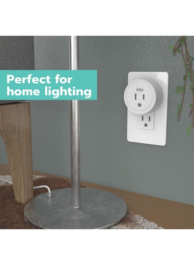 KMC - KMC Smart Plug Mini 4-Pack, Wi-Fi Outlets for Smart Home, Remote Control Lights and Devices from Anywhere, No Hub Required, ETL Certified, Works with Alexa and Google Home - Image 1