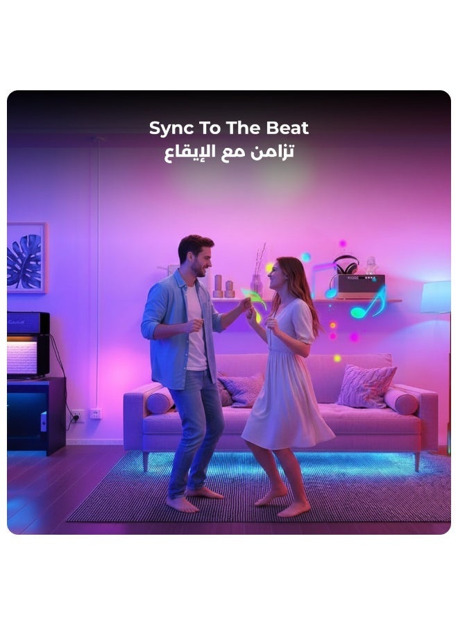 Lumive Smart Bulb, works with Alexa and Google Home, 12W E27 LED bulb. Smart RGB WW/WC WiFi light bulb, dimmable, 16 million colors, 1100 lumens, no hub required. - Image 5