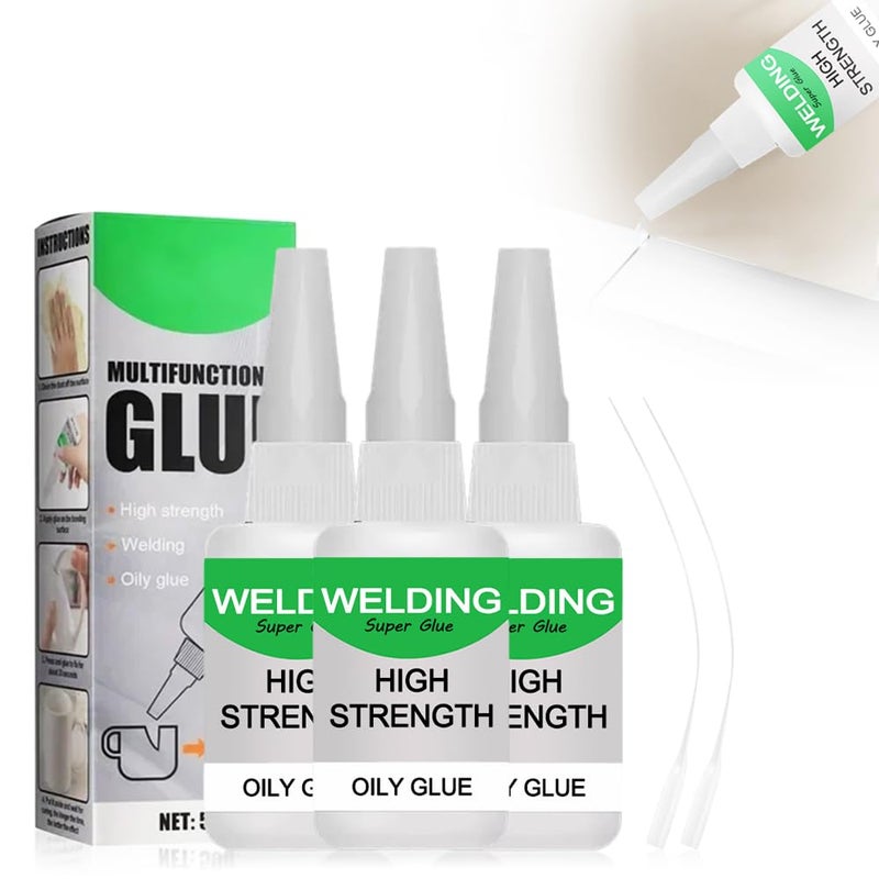 2025 New High Strength Welding Glue 3PCS Multifunctional Super Glue Instant Bonding For Metal Wood Ceramics Leather Glass - Image 2