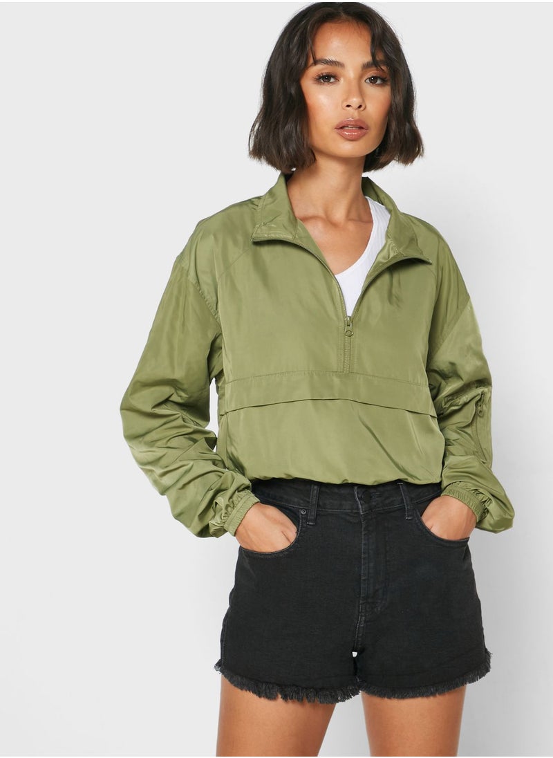 Ginger - Drawcord Hem Windbreaker Jacket - Image 1