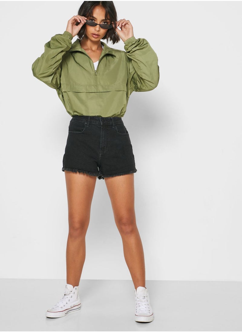 Ginger - Drawcord Hem Windbreaker Jacket - Image 1