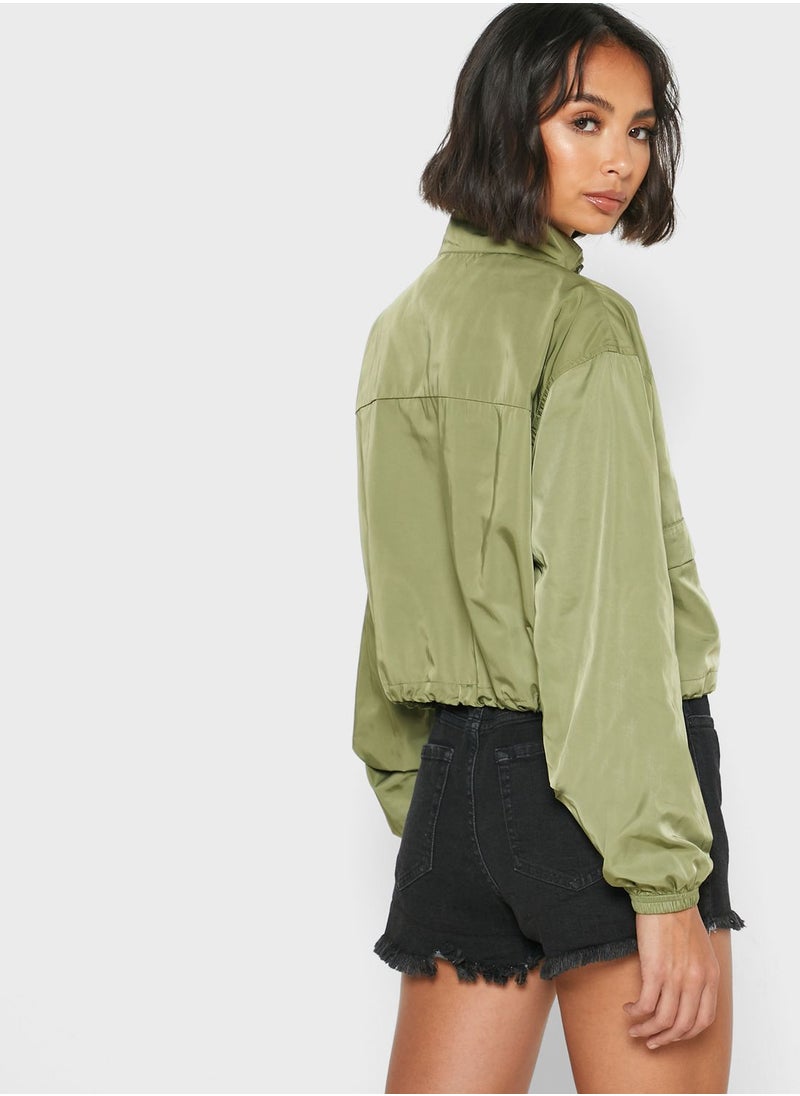 Ginger - Drawcord Hem Windbreaker Jacket - Image 1