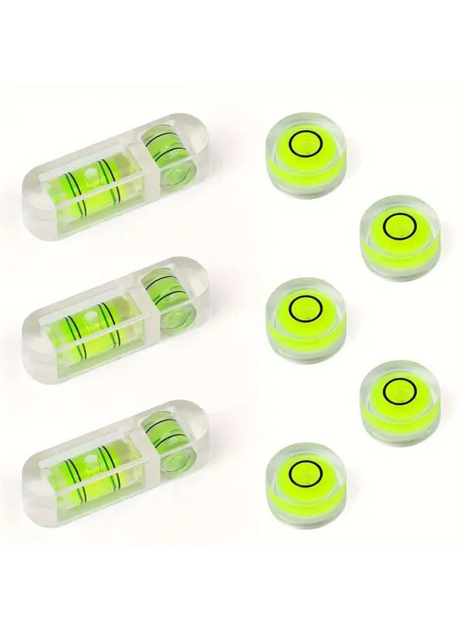 8 Pack Mini Bubble Level Set ABS Spirit Levels for Camping Photography - Image 2