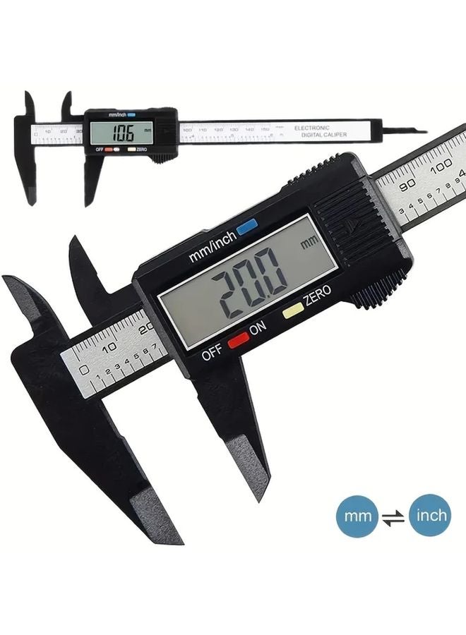 Silvery 6 Inch Digital Caliper LCD Display Auto Shut Off Inch MM Conversion - Image 2