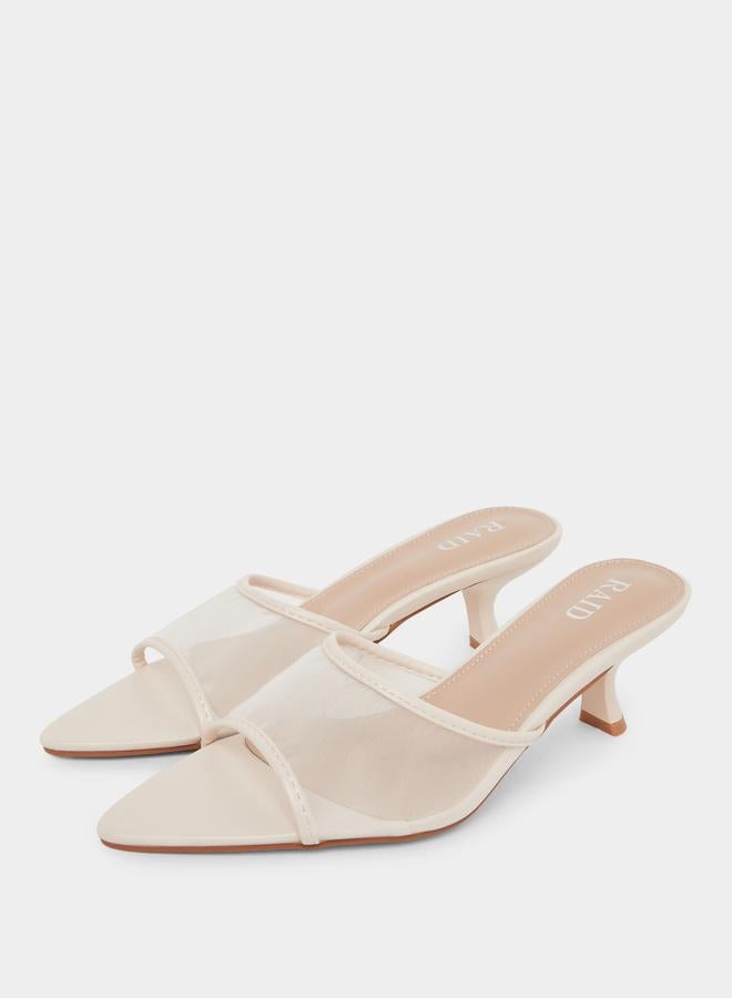 Raid Sable Pointed Toe Mesh Mules - Image 2