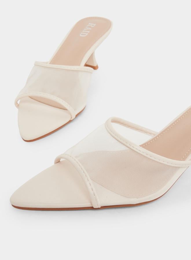 Raid Sable Pointed Toe Mesh Mules - Image 3