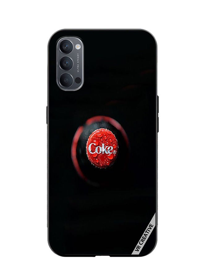 VR CREATIVE Protective Case Cover For Oppo Reno4 Pro 5G Coke Design Multicolour - Image 1