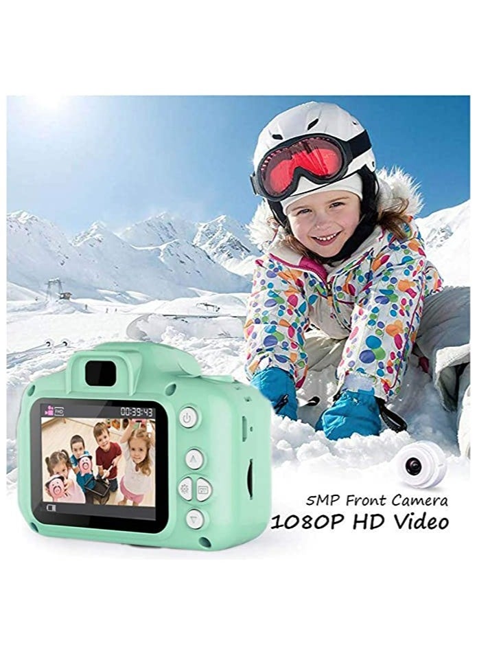 Toy Digital Camera for Kids (Green), Gifts for Child Boys Girls, Mini Rechargeable, Shockproof Silicon Digital Camera for Kids  - Image 3