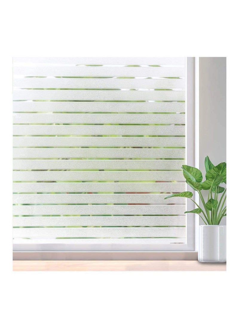CVANU CVANU Privacy Window Film Stripe Frosting Film Window Sticker Frosted Vinyl Sheets for Front DoorBathroomSidelightSmall Windows Pattern9 24x240 CV264 