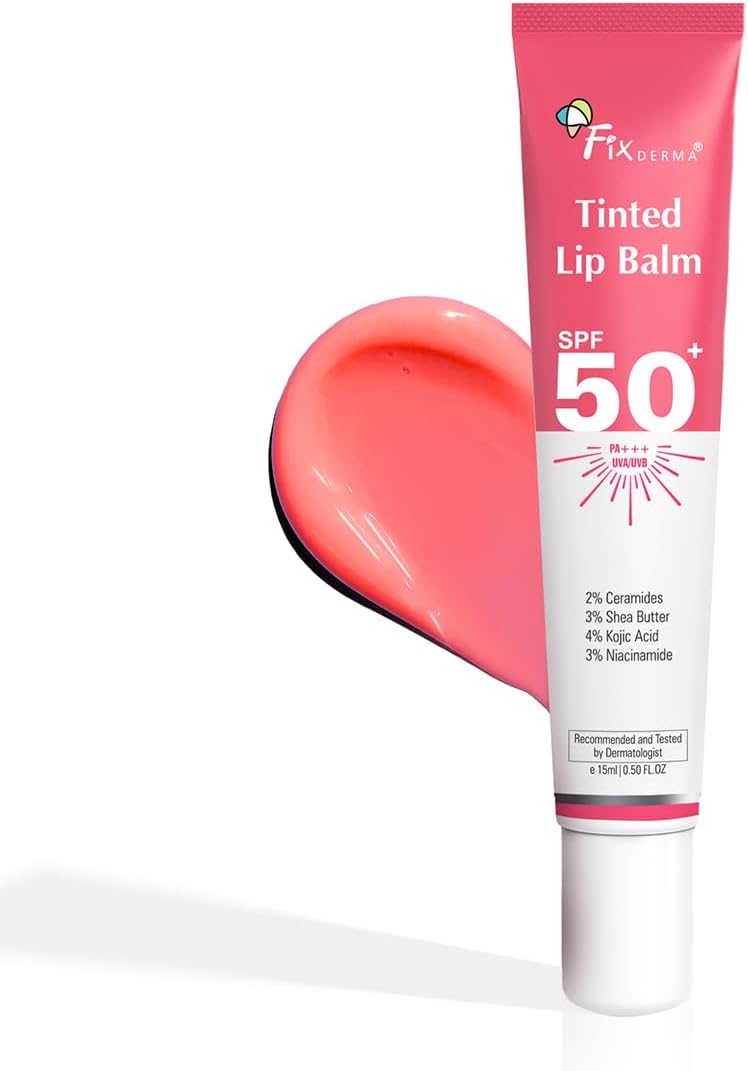 FIXDERMA LIP BALM WITH VITAMIN C AND VITAMIN E | LIP BALM FOR DARK & DRY LIPS & CHAPPED GLOSS FOR WOMEN & MEN - 15ML - Image 2