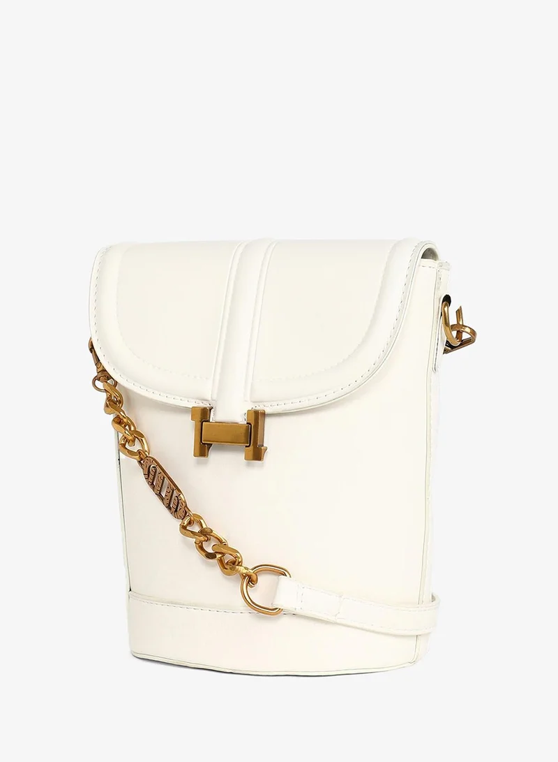 Haute Sauce  The Monogram Sling Bag - Powder White for Women | Best Price UAE