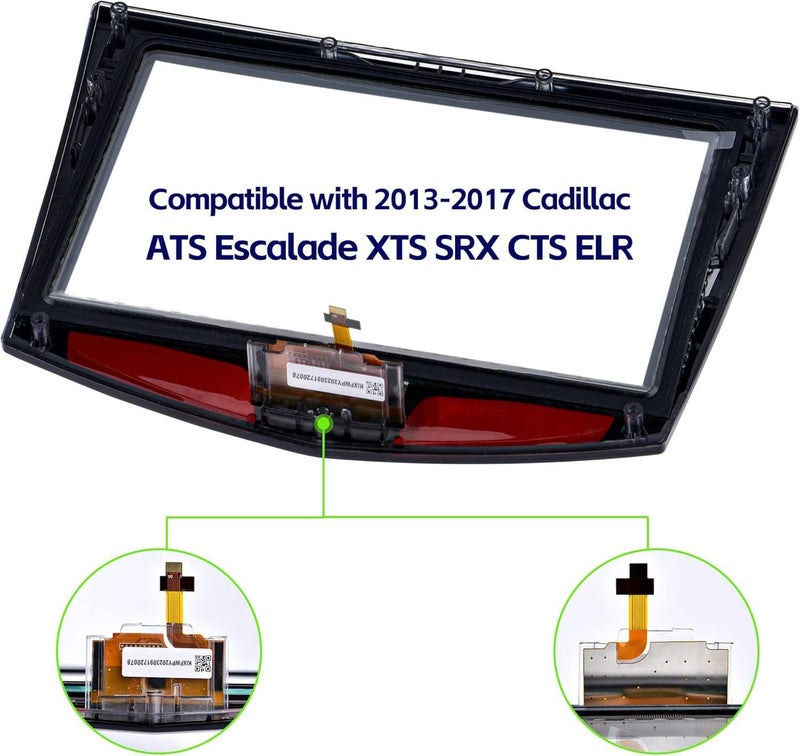 شاشة عرض CUE جديدة تعمل باللمس لاستبدال شاشة كاديلاك من 2013 إلى 2017 ATS CTS ELR ESCALADE SRX XTS، خالية من الجل، استبدال الشاشات + أدوات مجانية - Image 5