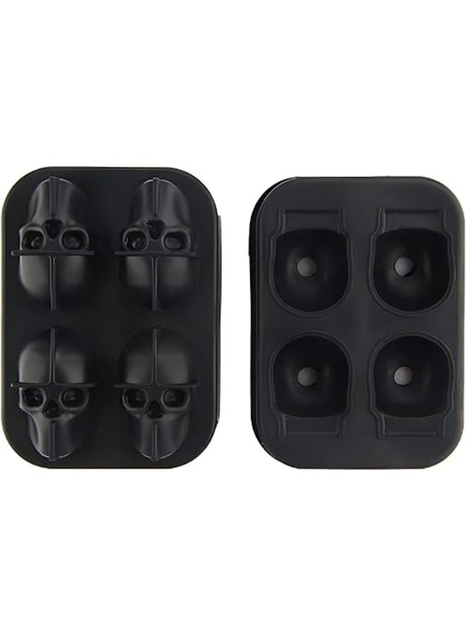 قالب ثلج سيليكون على شكل جمجمة – تصميم مبتكر لصناعة مكعبات ثلج فريدة - Image 4