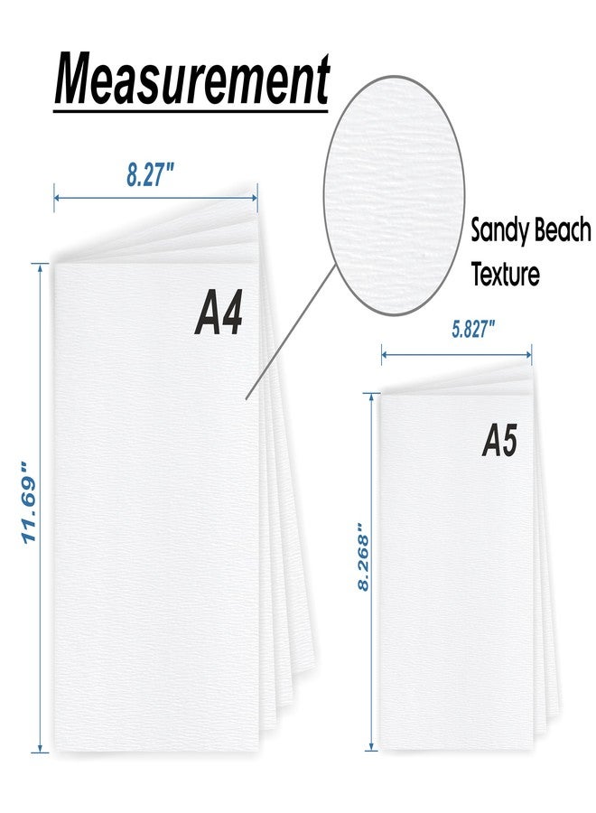 TOWNBUS - A5 |300 GSM 20 Nos of White Double-Sided Sandy-Beach Textured Cardstock | Printable Heavyweight Paper for Inkjet & Laser Printers, Invitations, Crafts & Business Use - Image 2