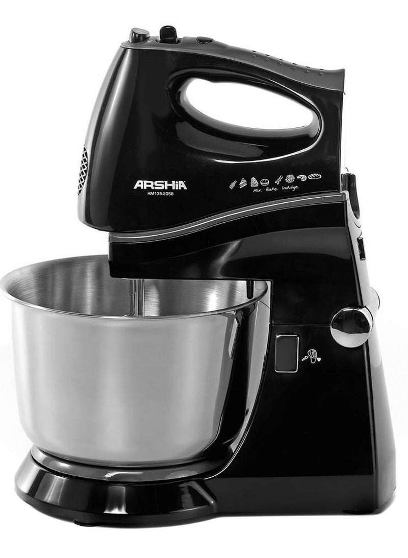 آرشيا عارشيا خلاط يدوي مع قاعدة مع وعاء وقابس من نوع بي اس - Image 2