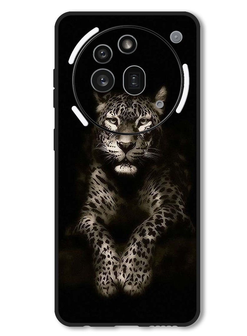 Theodor Case Compatible with Nothing Phone 3a Pro Protection Shockproof Bumper Cover Leopard - Image 1