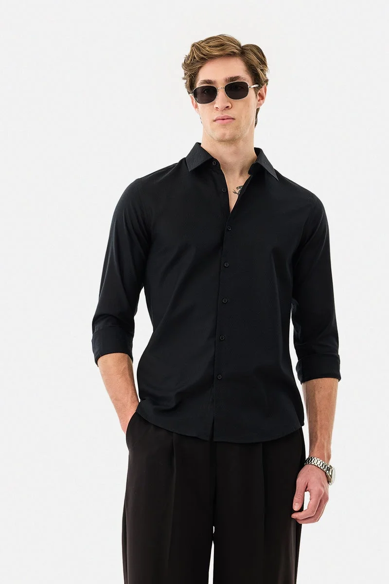 سنيتش قميص قطني فاخر بقصة ضيقة