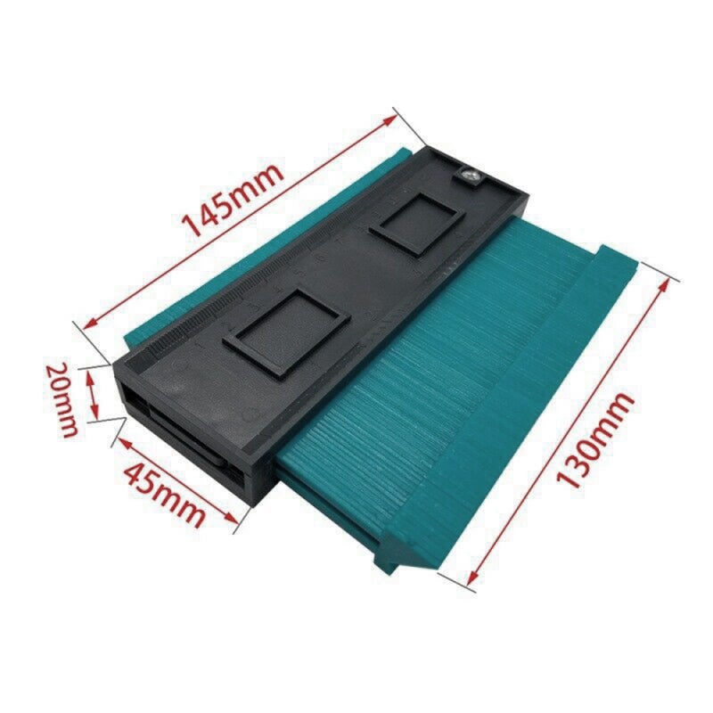Measuring Tool: ABS Material Portable Device - Accurate Dual Centimeter & Inch Scale Irregular Objects Measuring Tool for Painting, Technical Drawing, Homework Aid - Image 5