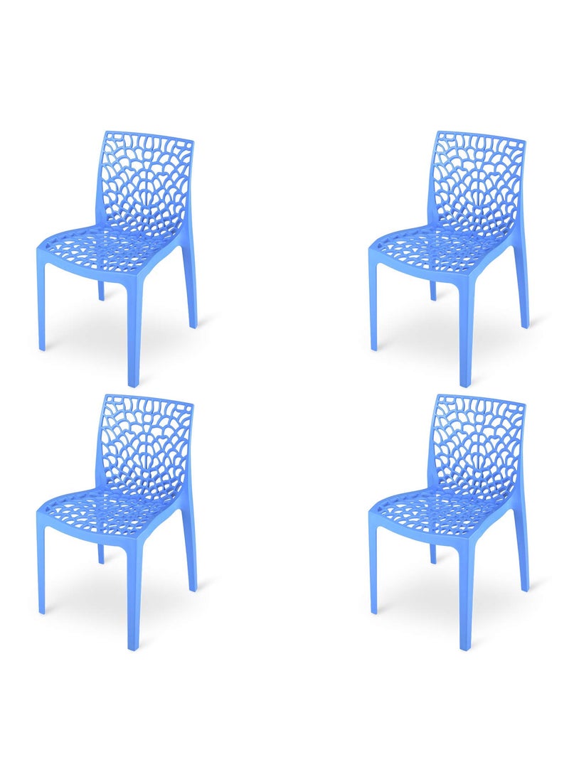 SUPREME Supreme Web Designer Heavy Duty Plastic Chair Soft Blue 4  - Image 1