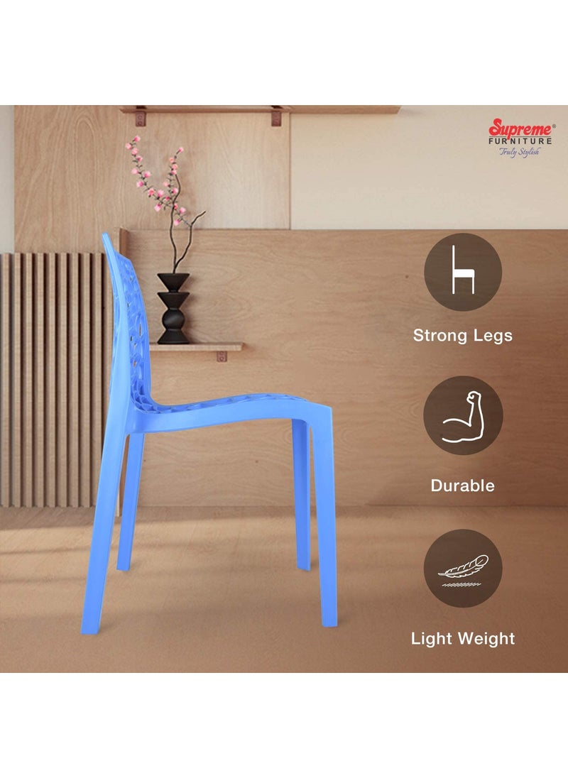SUPREME Supreme Web Designer Heavy Duty Plastic Chair Soft Blue 4  - Image 3