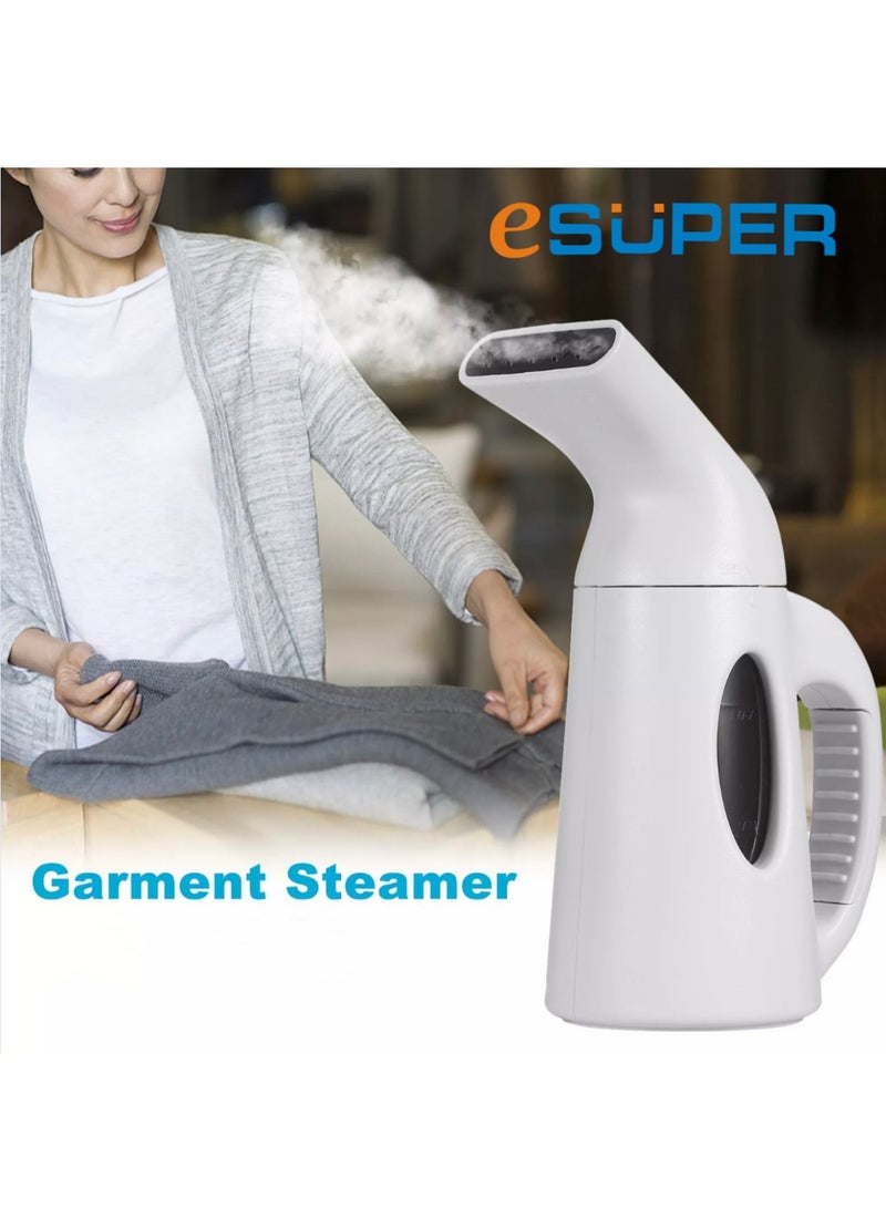 إيسوبير مكواة البخار المحمولة ESUPER للملابس تصميم يدوي خفيف الوزن - 750 واط - بخار قوي اختراقي - إزالة التجاعيد فورًا - مثالية للمنزل والمكتب والسفر - Image 1