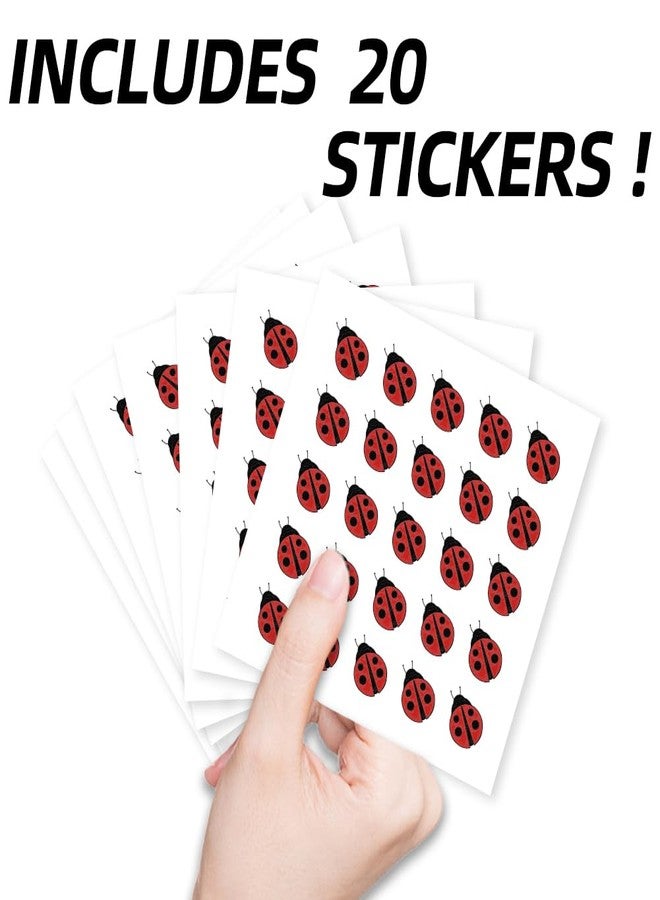 AHANDMAKER 500Pcs Ladybug Planner Stickers, 0.5x0.5 Inch Self-Adhesive Ladybird Scrapbook Paper, Insect Stickers Decals for Scrapbooking Planner Calendar DIY Crafts Album Party Decor Gift Bag Seal - Image 3