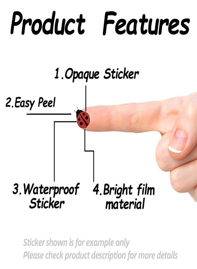 AHANDMAKER 500Pcs Ladybug Planner Stickers, 0.5x0.5 Inch Self-Adhesive Ladybird Scrapbook Paper, Insect Stickers Decals for Scrapbooking Planner Calendar DIY Crafts Album Party Decor Gift Bag Seal - Image 4